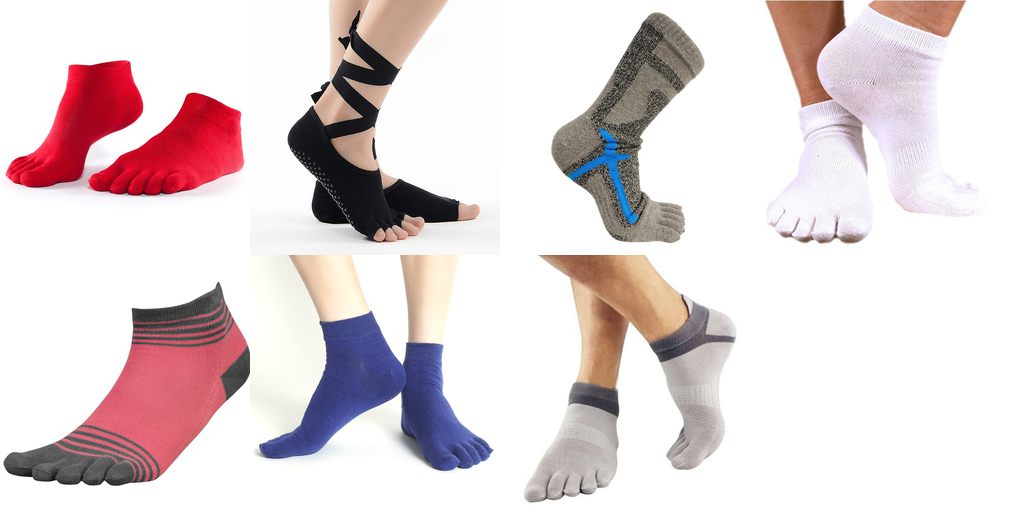 sport toe socks